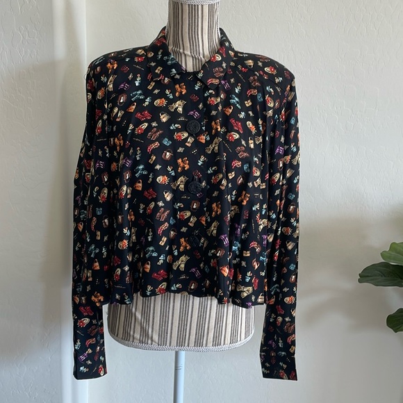 Vintage Desert West By Sherry Holt Buttown Down Top - Picture 1 of 8